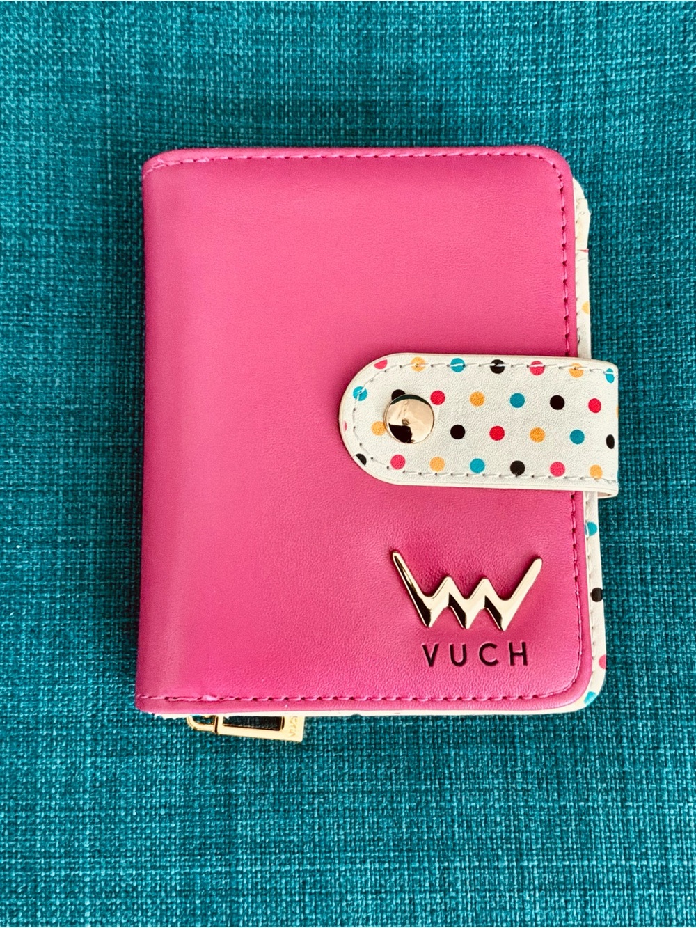 VUCH Women’s Zaira Pink Polka Dot Wallet New Without Tags Made In Czech Republic